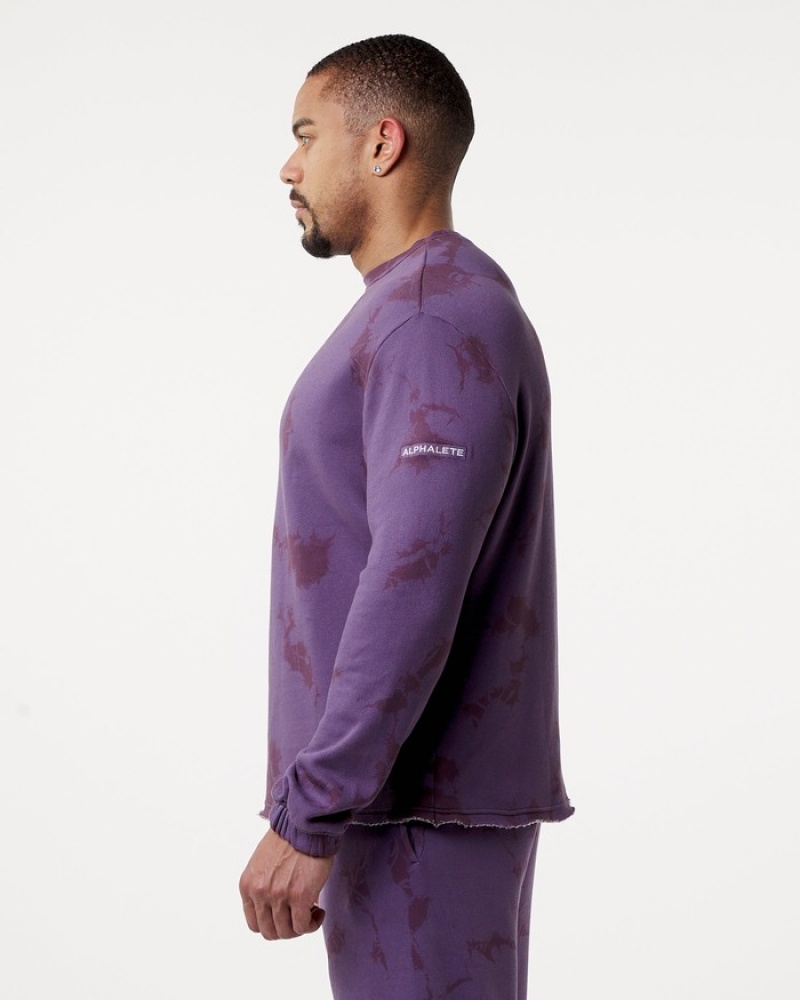 Hanorace Barbati Alphalete HCTS Drop Shoulder Violet | 481952-KXA