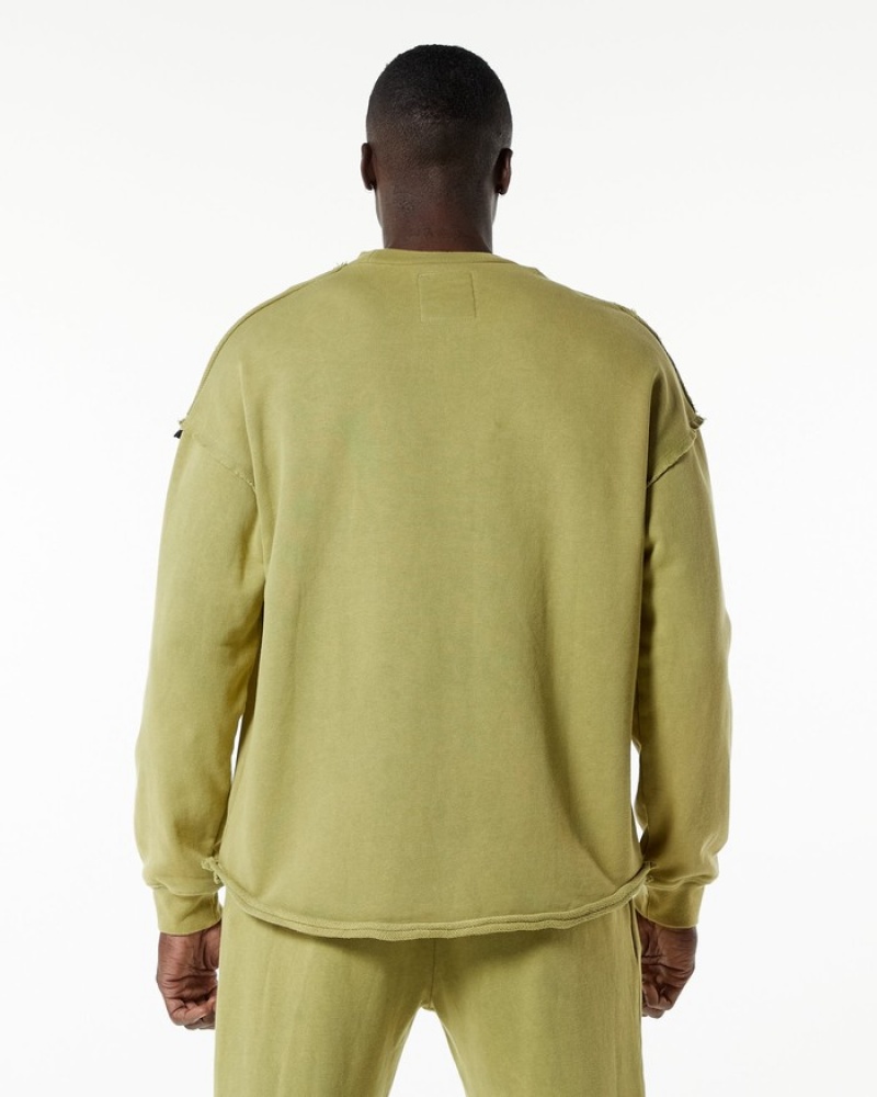 Hanorace Barbati Alphalete Very Terry Pullover Verzi | 529304-UEO