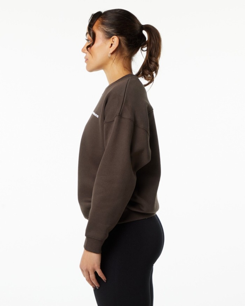 Hanorace Dama Alphalete Clasici Crew Maro | 073516-VRN