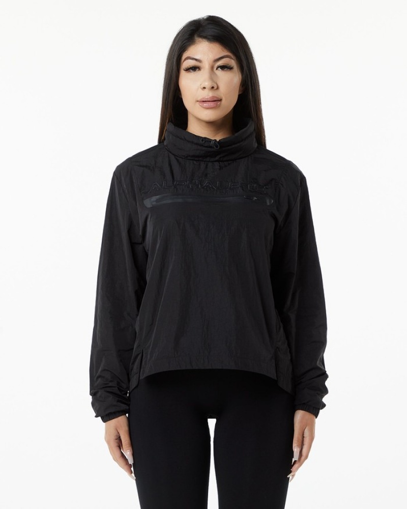 Hanorace Dama Alphalete Endure Pullover Negrii | 614570-OFN