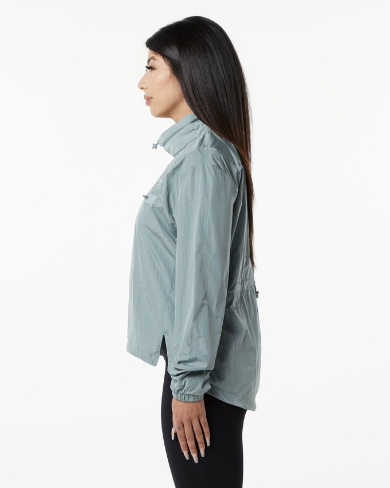 Hanorace Dama Alphalete Endure Pullover Gri Albastri | 690278-UCG