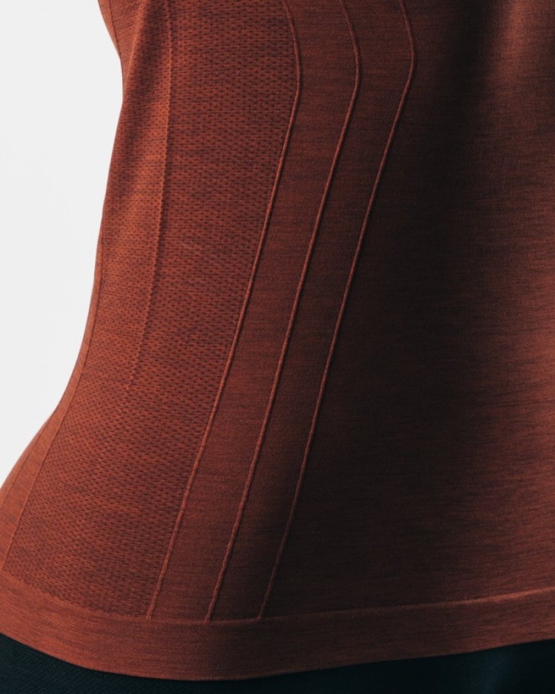 Hanorace Dama Alphalete Seamless Pullover Cupru | 365241-VXH