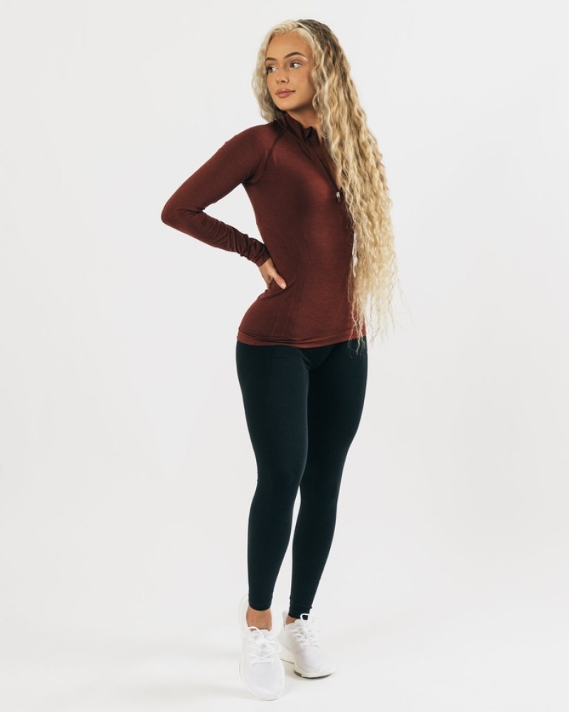 Hanorace Dama Alphalete Seamless Pullover Cupru | 365241-VXH