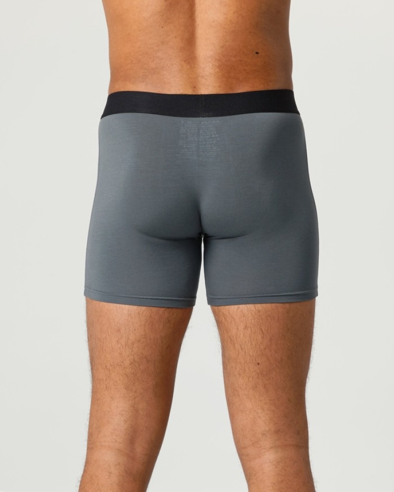 Lenjerie Barbati Alphalete Clasici Boxer 3pk Negrii | 052879-XOK