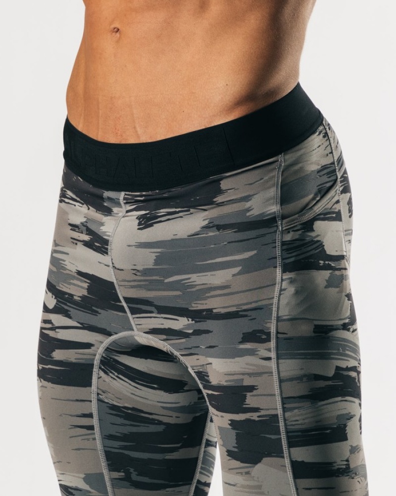 Lenjerie Barbati Alphalete Core Antrenament Negrii Camuflaj | 854392-DBT