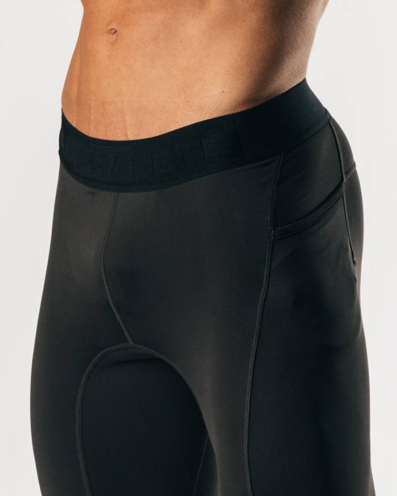 Lenjerie Barbati Alphalete Core Antrenament Negrii | 802617-PIG
