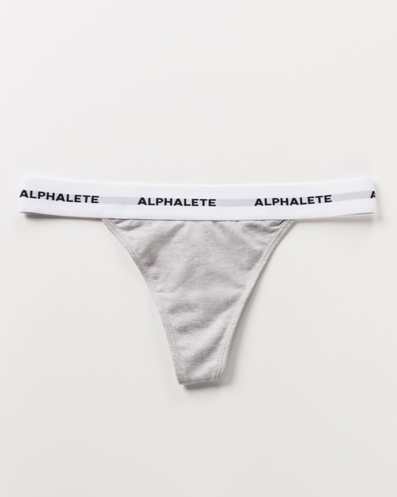 Lenjerie Dama Alphalete Acute Gri | 659412-HLF