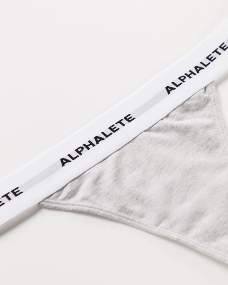 Lenjerie Dama Alphalete Acute Gri | 659412-HLF