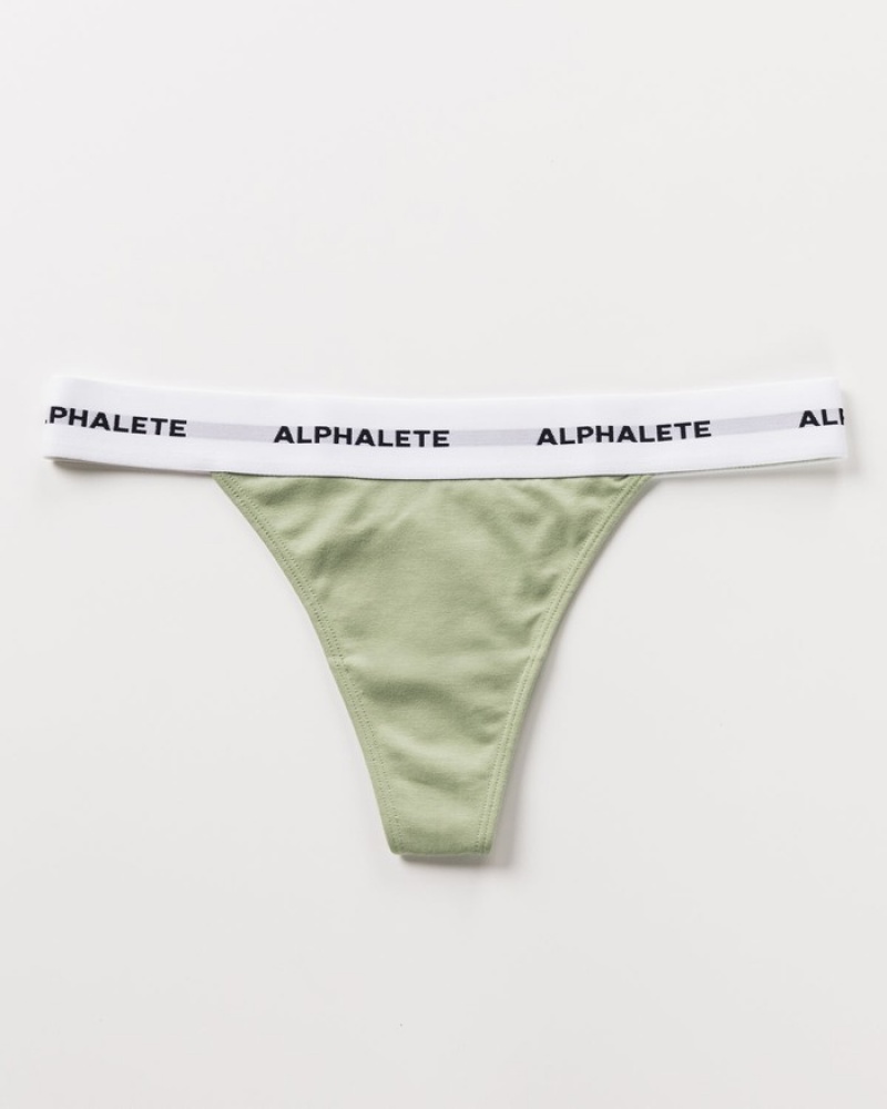Lenjerie Dama Alphalete Acute Masline Verzi | 428590-ZVX