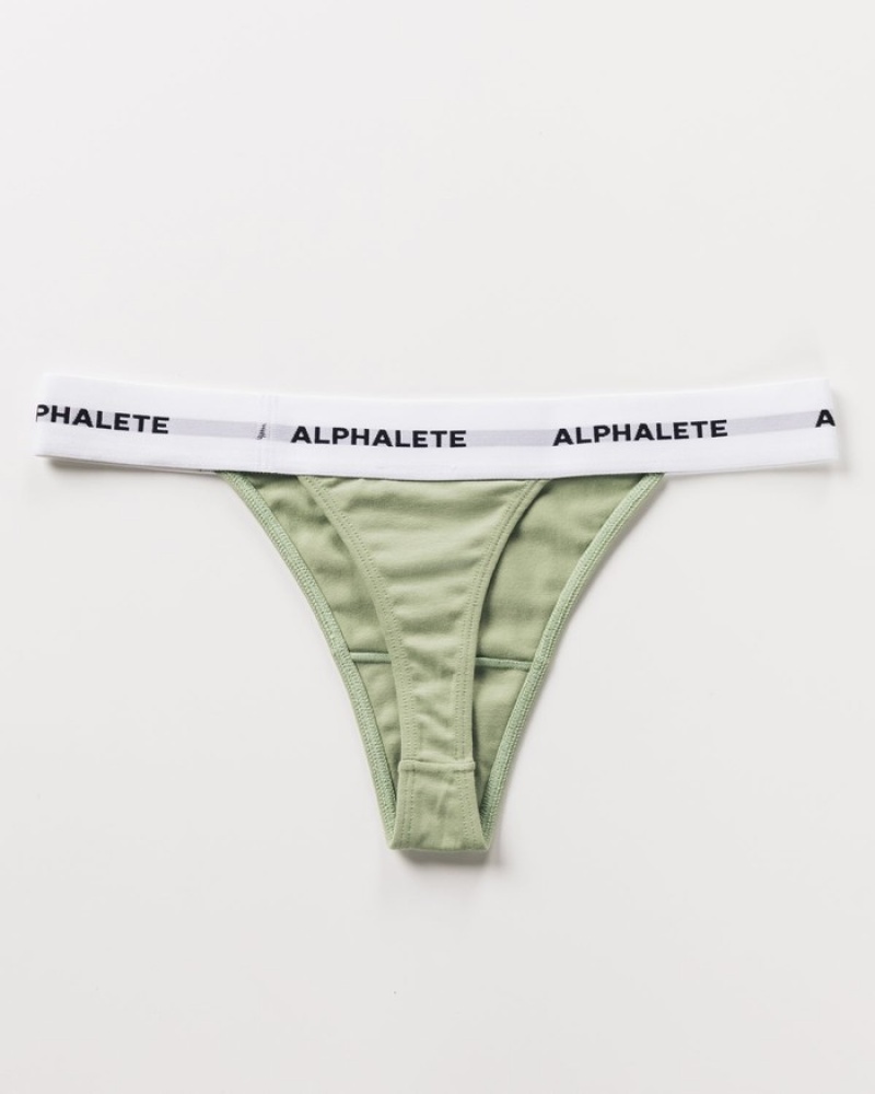 Lenjerie Dama Alphalete Acute Masline Verzi | 428590-ZVX