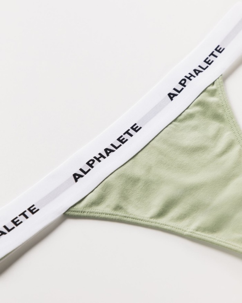 Lenjerie Dama Alphalete Acute Masline Verzi | 428590-ZVX