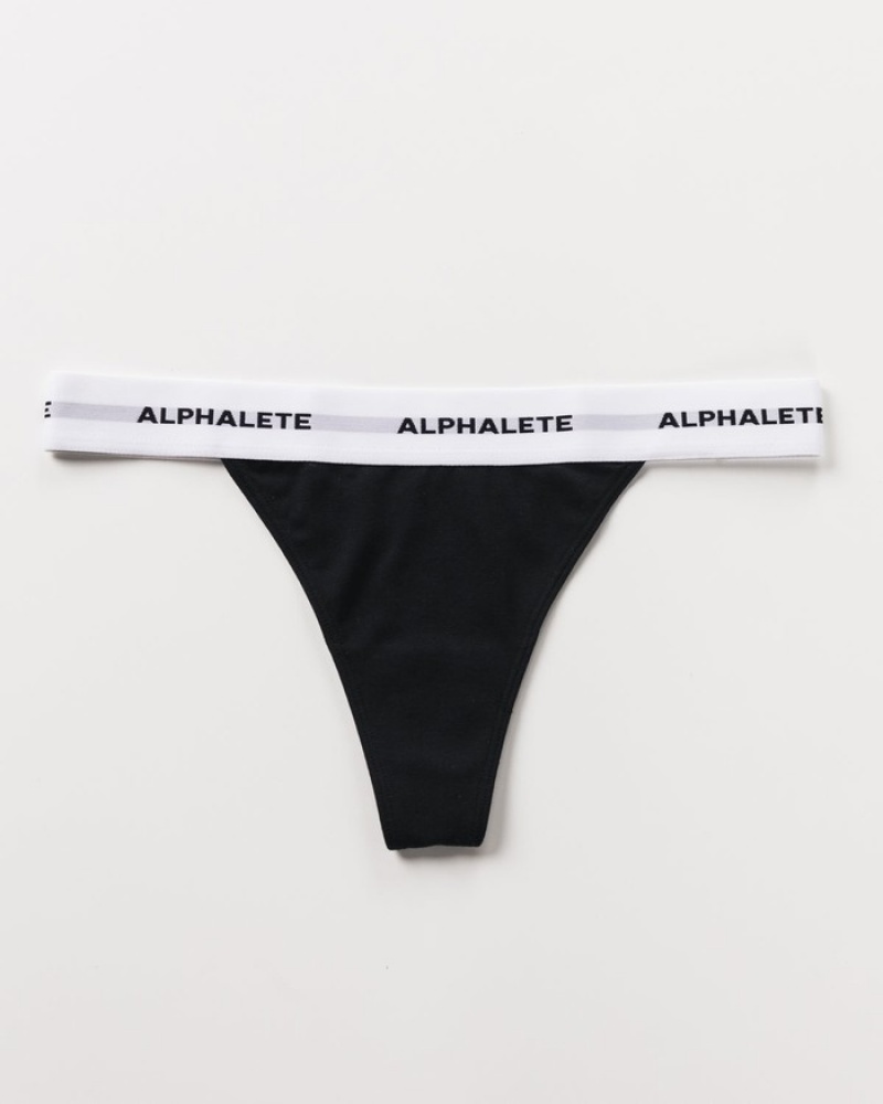 Lenjerie Dama Alphalete Acute Negrii | 906172-NXQ