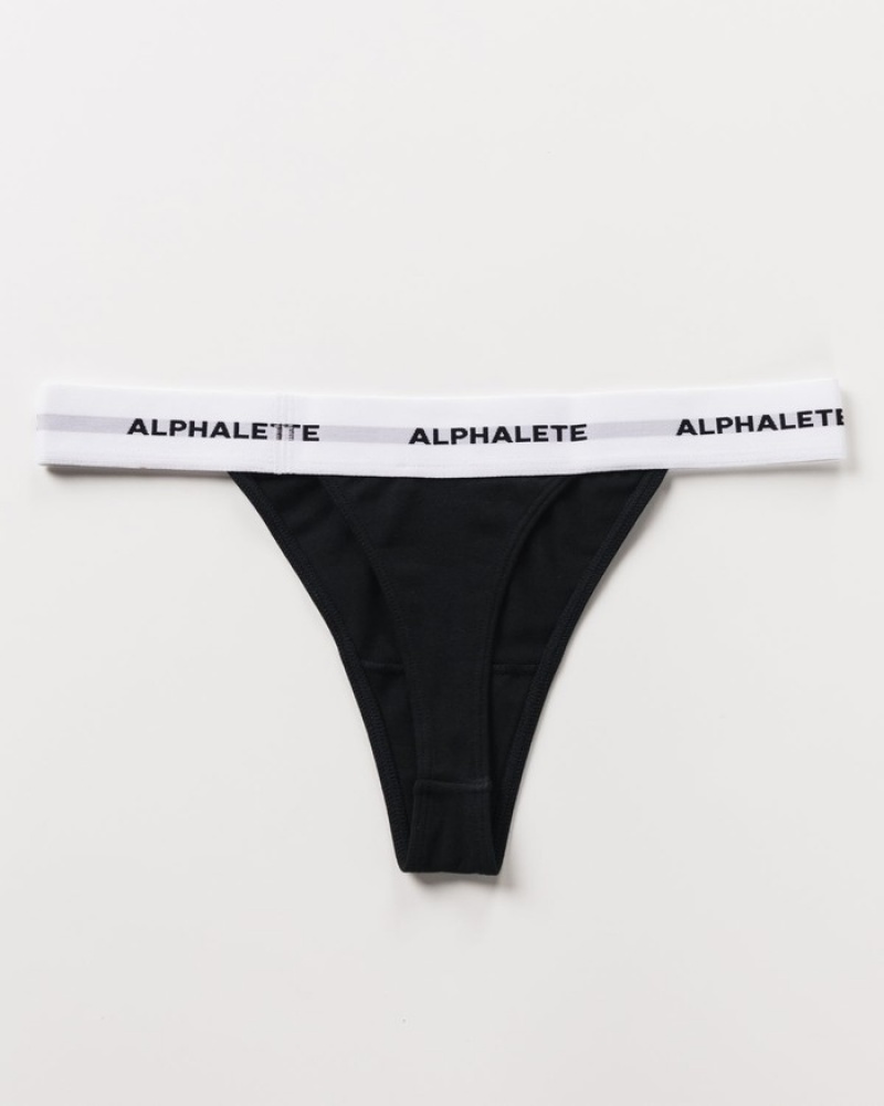 Lenjerie Dama Alphalete Acute Negrii | 906172-NXQ
