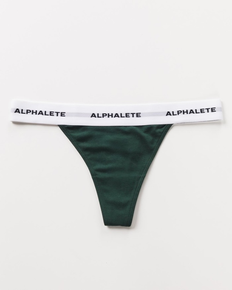 Lenjerie Dama Alphalete Acute Verzi | 182096-QUW