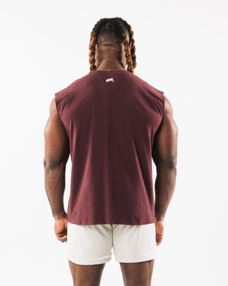 Maiouri Barbati Alphalete Brushed Wolf Head Muscle Visinii | 912075-LWG