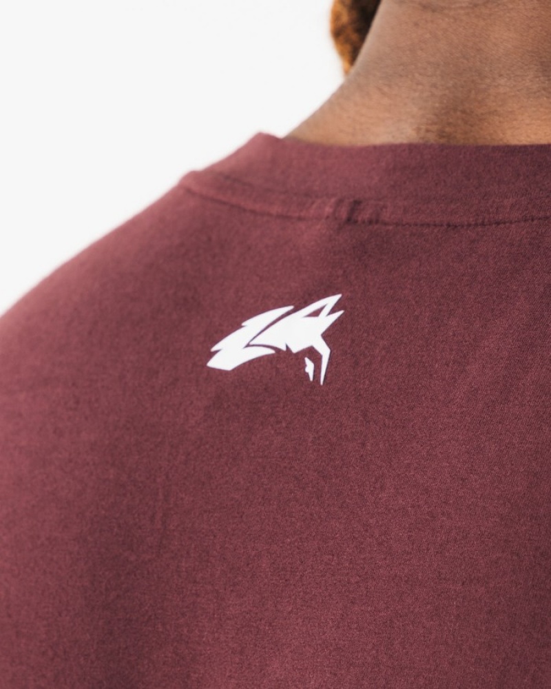 Maiouri Barbati Alphalete Brushed Wolf Head Muscle Visinii | 912075-LWG