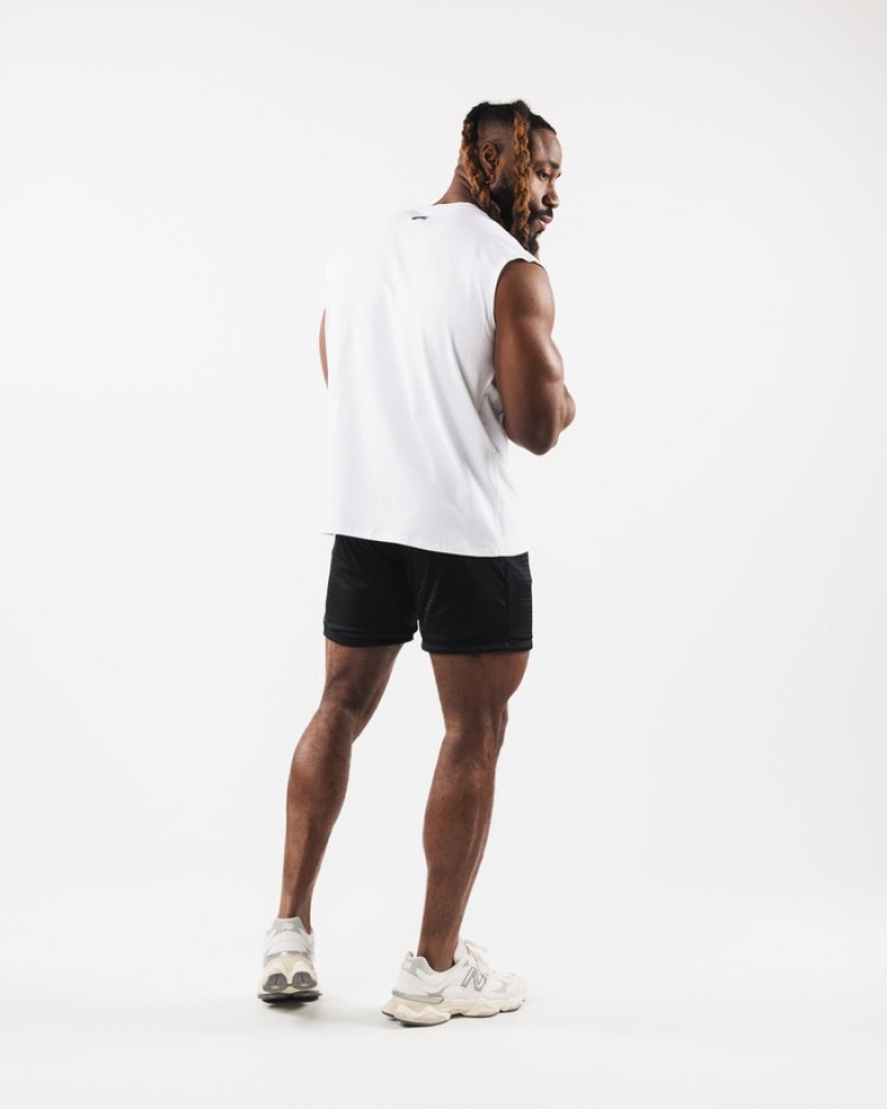 Maiouri Barbati Alphalete Brushed Wolf Head Muscle Albi | 317492-ZOP