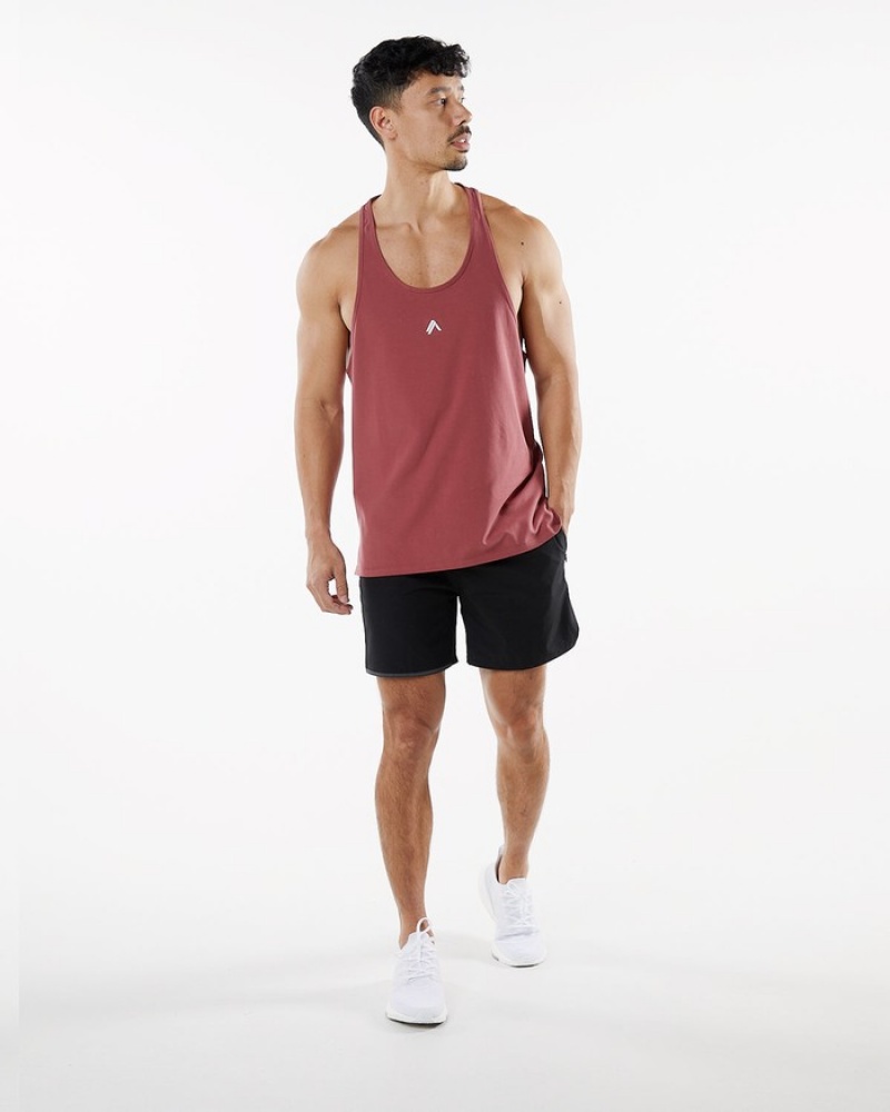Maiouri Barbati Alphalete Emblem Stringer Rosii | 167405-VAR
