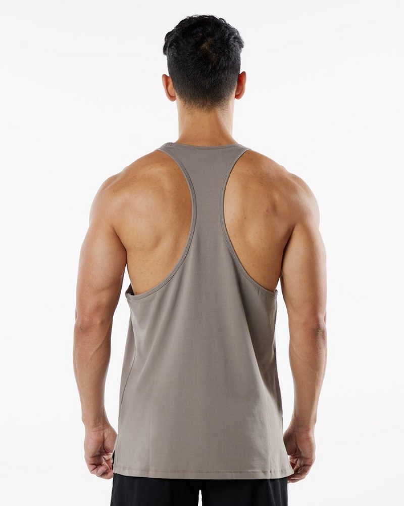 Maiouri Barbati Alphalete Emblem Stringer Gri | 427081-WPN