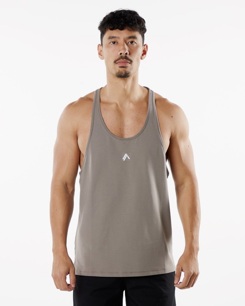 Maiouri Barbati Alphalete Emblem Stringer Gri | 427081-WPN