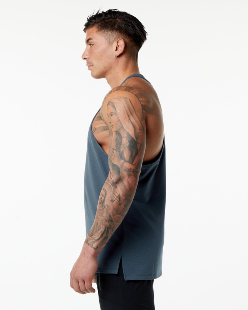 Maiouri Barbati Alphalete Emblem Stringer Albastri | 195067-DBH