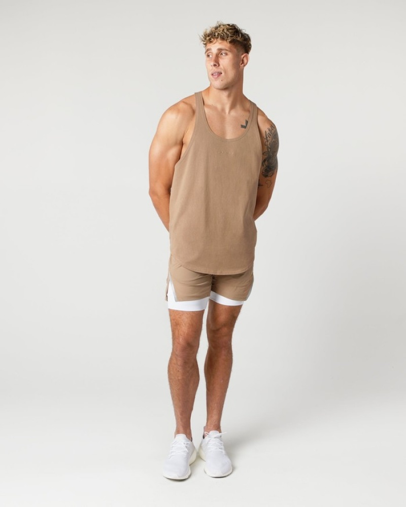 Maiouri Barbati Alphalete Heavy Bumbac Core Stringer Gri | 753691-KWT