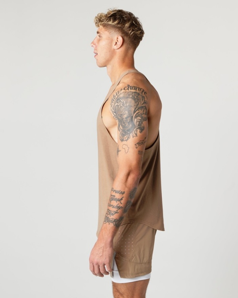 Maiouri Barbati Alphalete Heavy Bumbac Core Stringer Gri | 753691-KWT