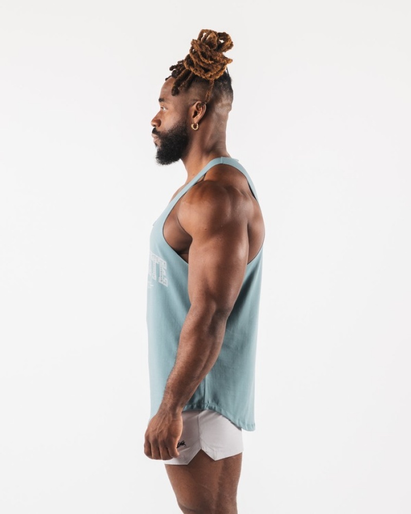 Maiouri Barbati Alphalete Paisley Print Raw Cut Turcoaz | 730214-WLT