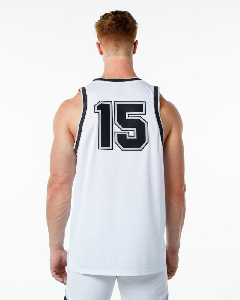 Maiouri Barbati Alphalete Varsity Basketball Jersey Albi | 629837-LHF