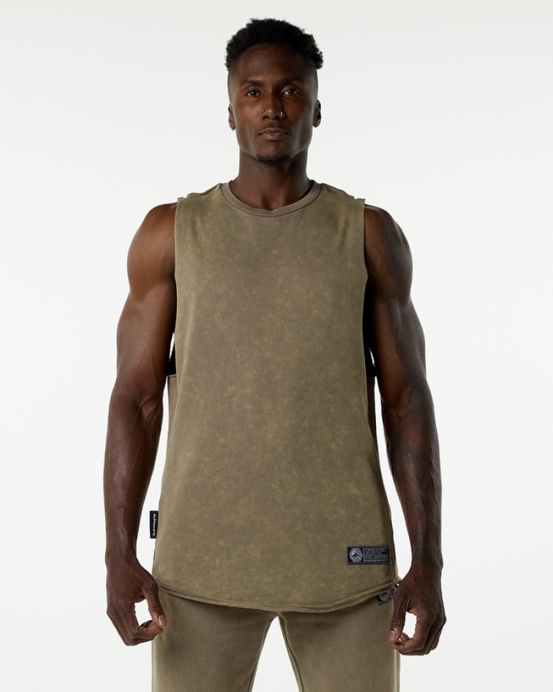 Maiouri Barbati Alphalete Very Terry Cutoff Gri | 465208-JZX