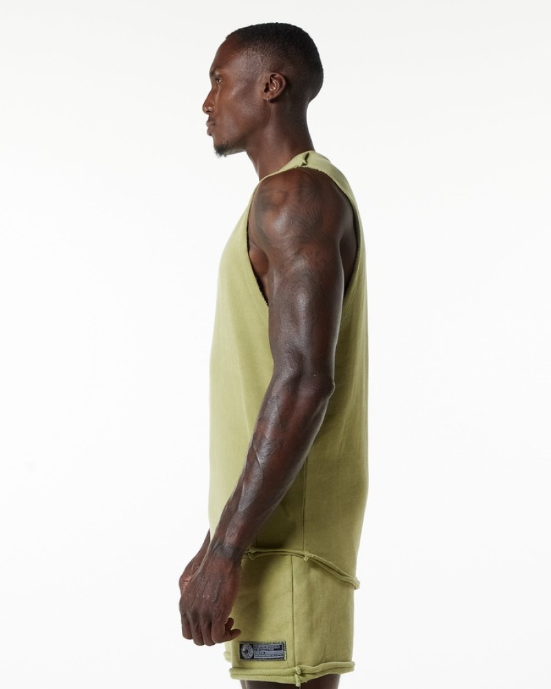Maiouri Barbati Alphalete Very Terry Cutoff Verzi | 753826-LHI