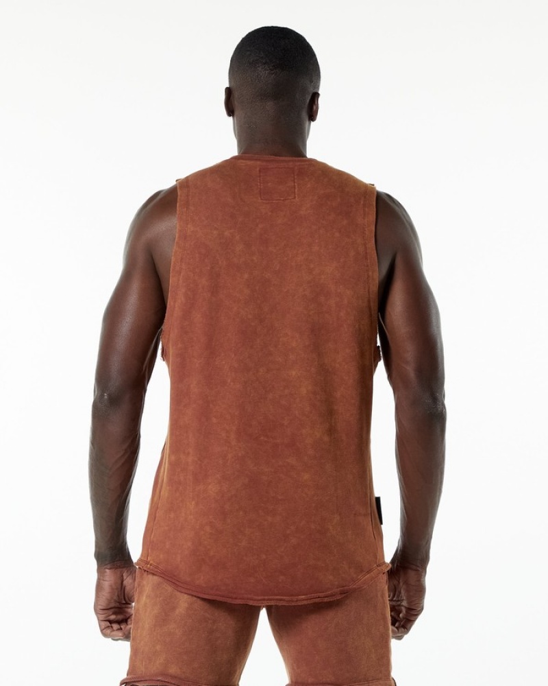 Maiouri Barbati Alphalete Very Terry Cutoff Kaki | 852341-DOY