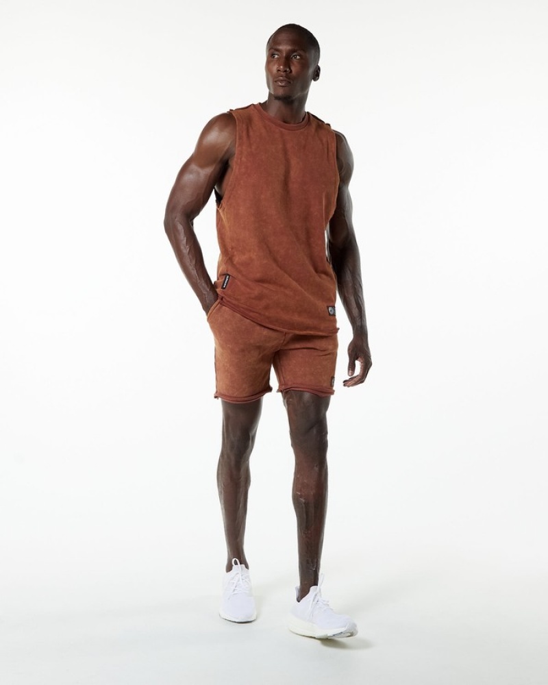 Maiouri Barbati Alphalete Very Terry Cutoff Kaki | 852341-DOY