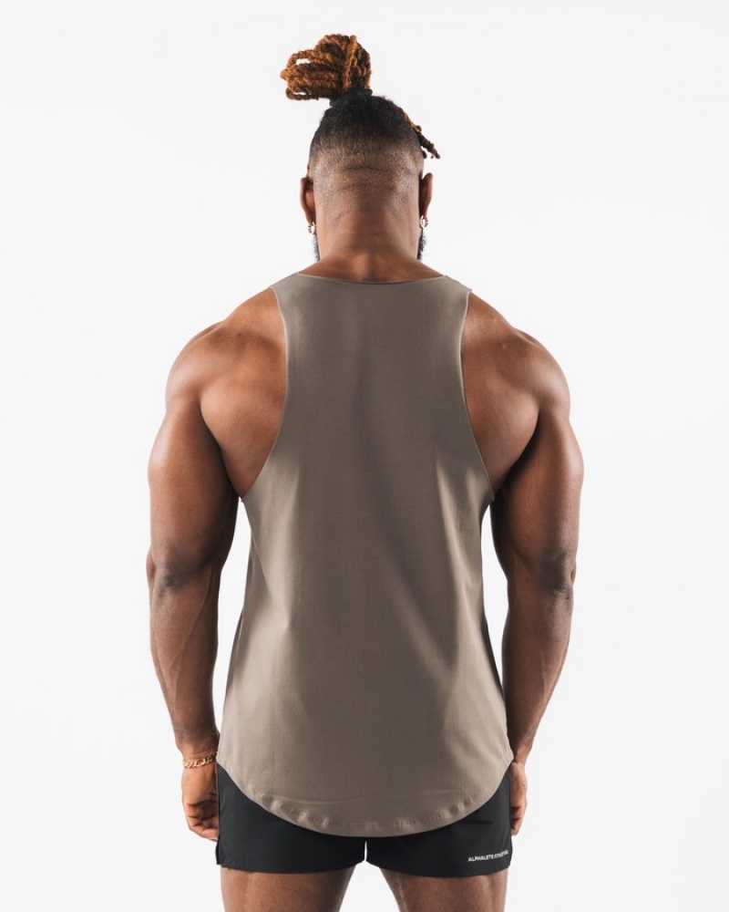 Maiouri Barbati Alphalete Wolf Head Raw Cut Gri Maro | 321869-AJK