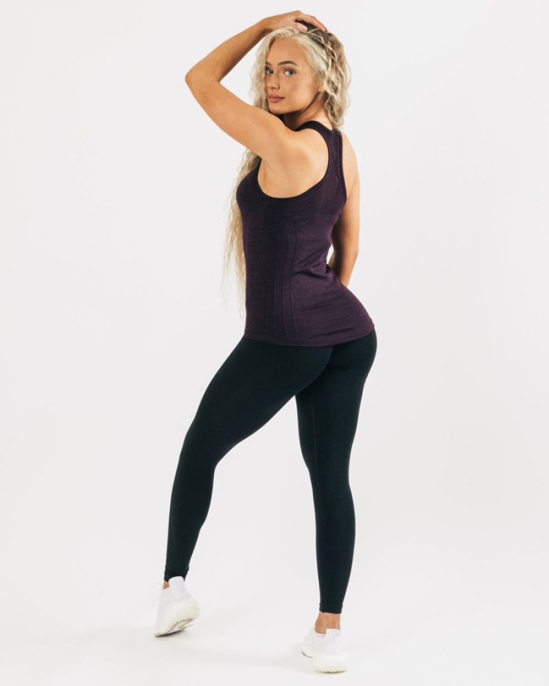 Maiouri Dama Alphalete Seamless Negrii | 072451-VZE