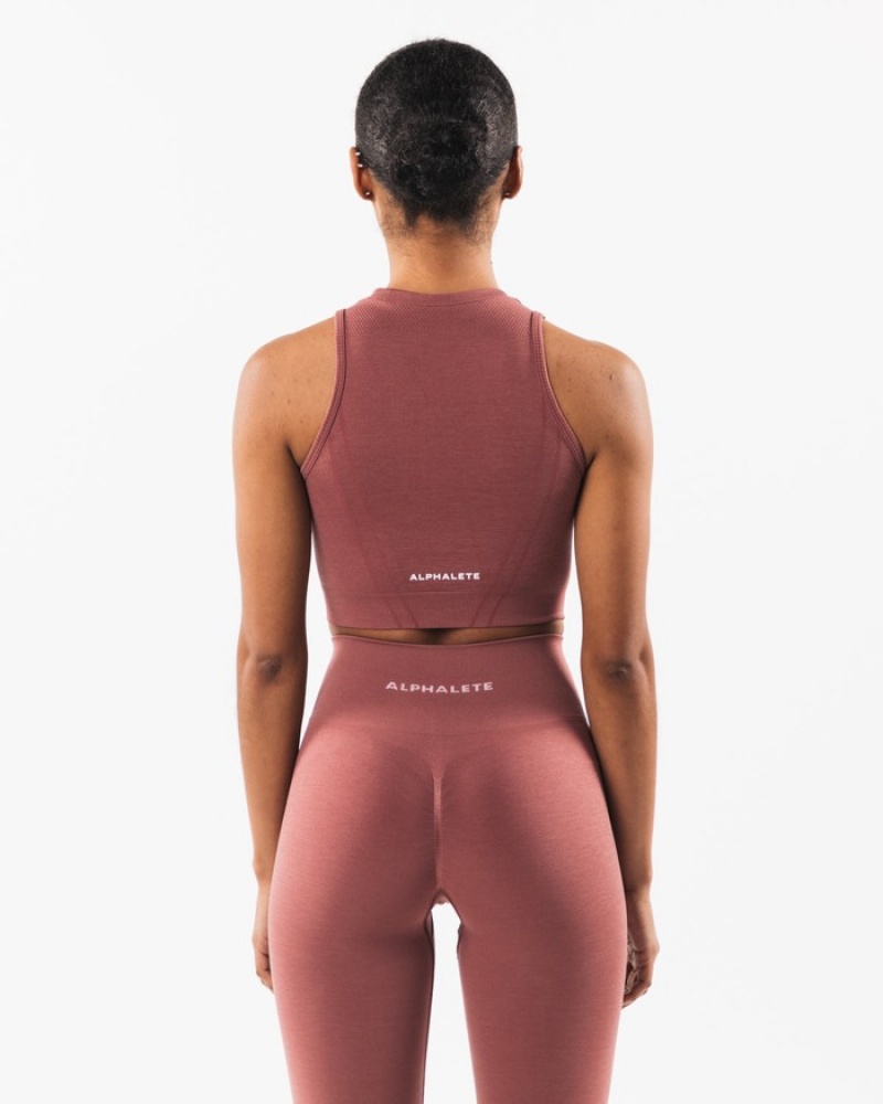Maiouri Dama Alphalete Stratus Crop Roz | 389546-GDJ