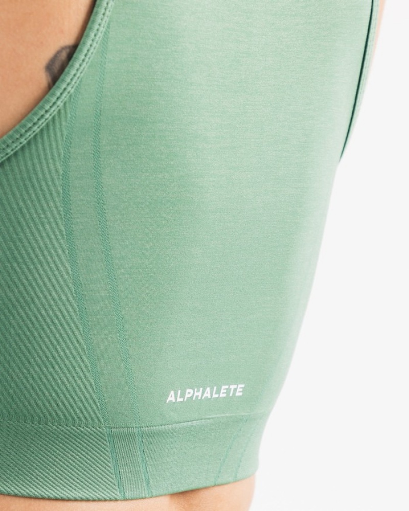Maiouri Dama Alphalete Stratus Crop Verzi | 587062-IRL