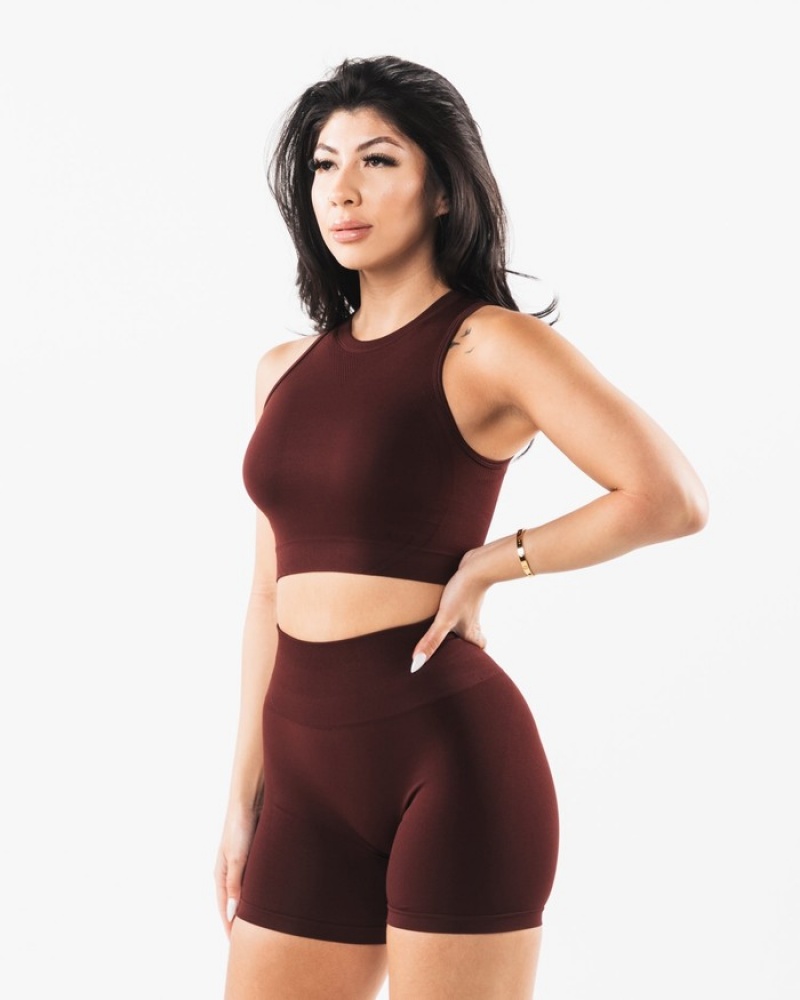 Maiouri Dama Alphalete Stratus Crop Visinii | 657240-PFD