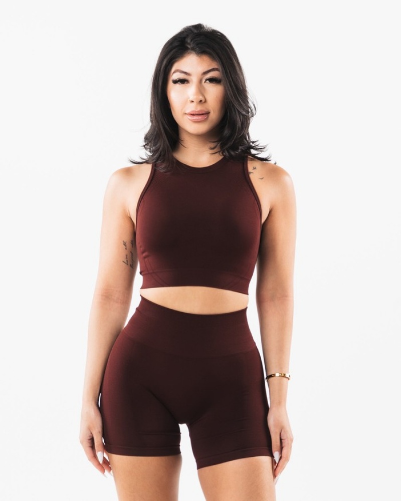 Maiouri Dama Alphalete Stratus Crop Visinii | 657240-PFD