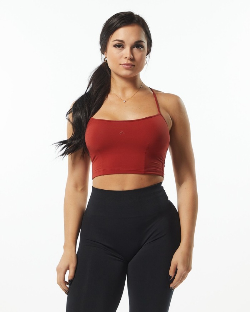 Maiouri Dama Alphalete Ultrasoft Camisole Roz | 310965-VQM