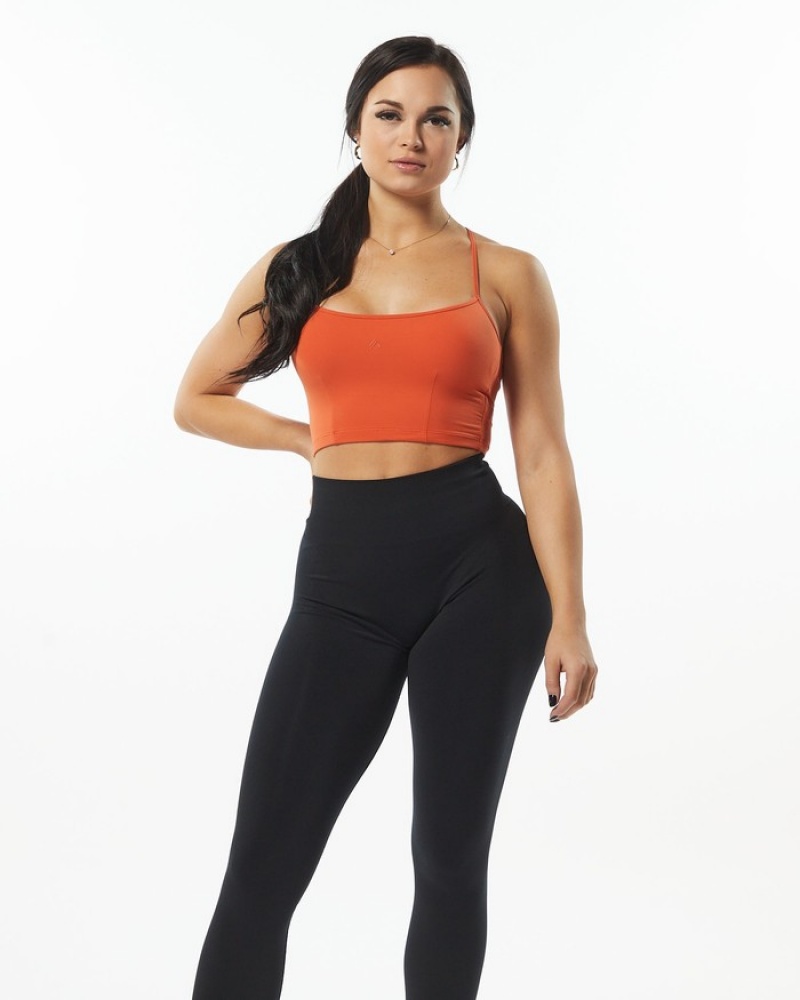 Maiouri Dama Alphalete Ultrasoft Camisole Portocalii | 697352-OLY