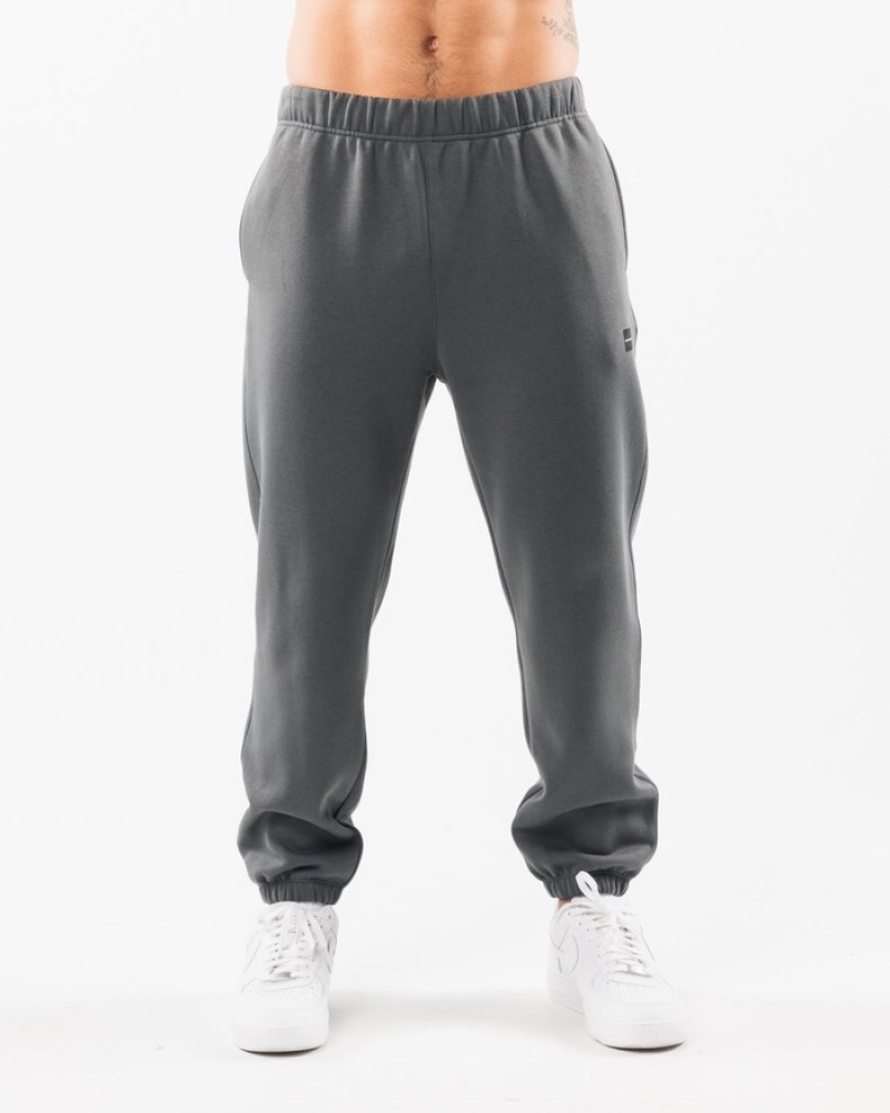 Pantaloni Jogger Barbati Alphalete Academy Relaxed Gri | 483591-AQJ