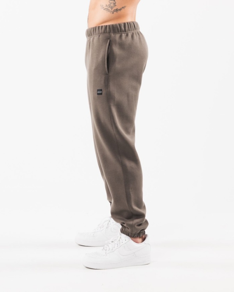 Pantaloni Jogger Barbati Alphalete Academy Relaxed Gri Maro | 917865-ABQ