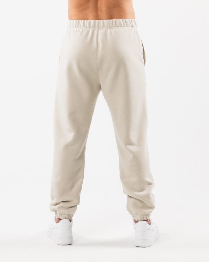 Pantaloni Jogger Barbati Alphalete Academy Relaxed Bej | 812603-LHK