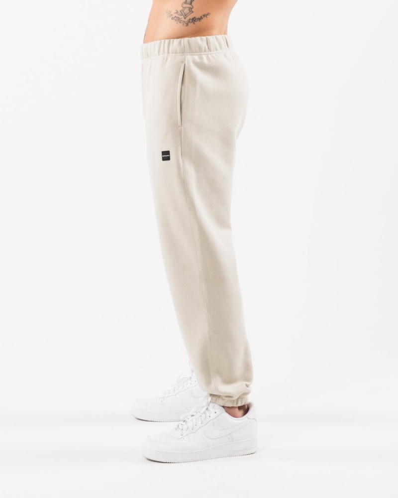 Pantaloni Jogger Barbati Alphalete Academy Relaxed Bej | 812603-LHK