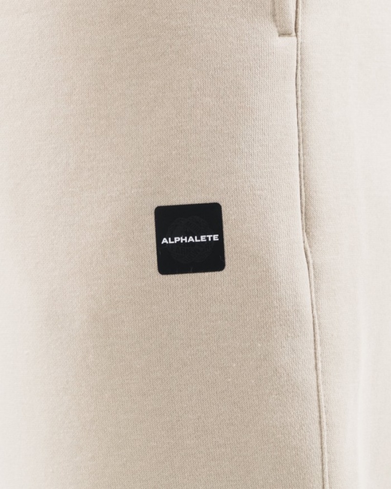 Pantaloni Jogger Barbati Alphalete Academy Relaxed Bej | 812603-LHK