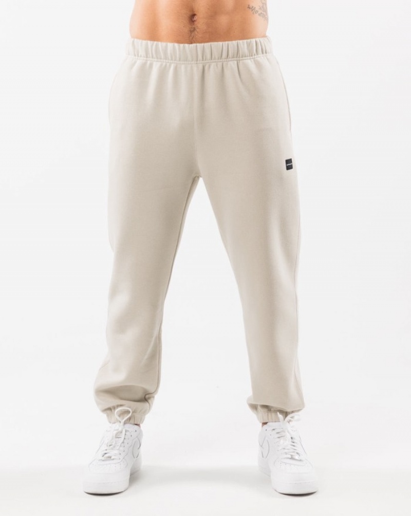 Pantaloni Jogger Barbati Alphalete Academy Relaxed Bej | 812603-LHK