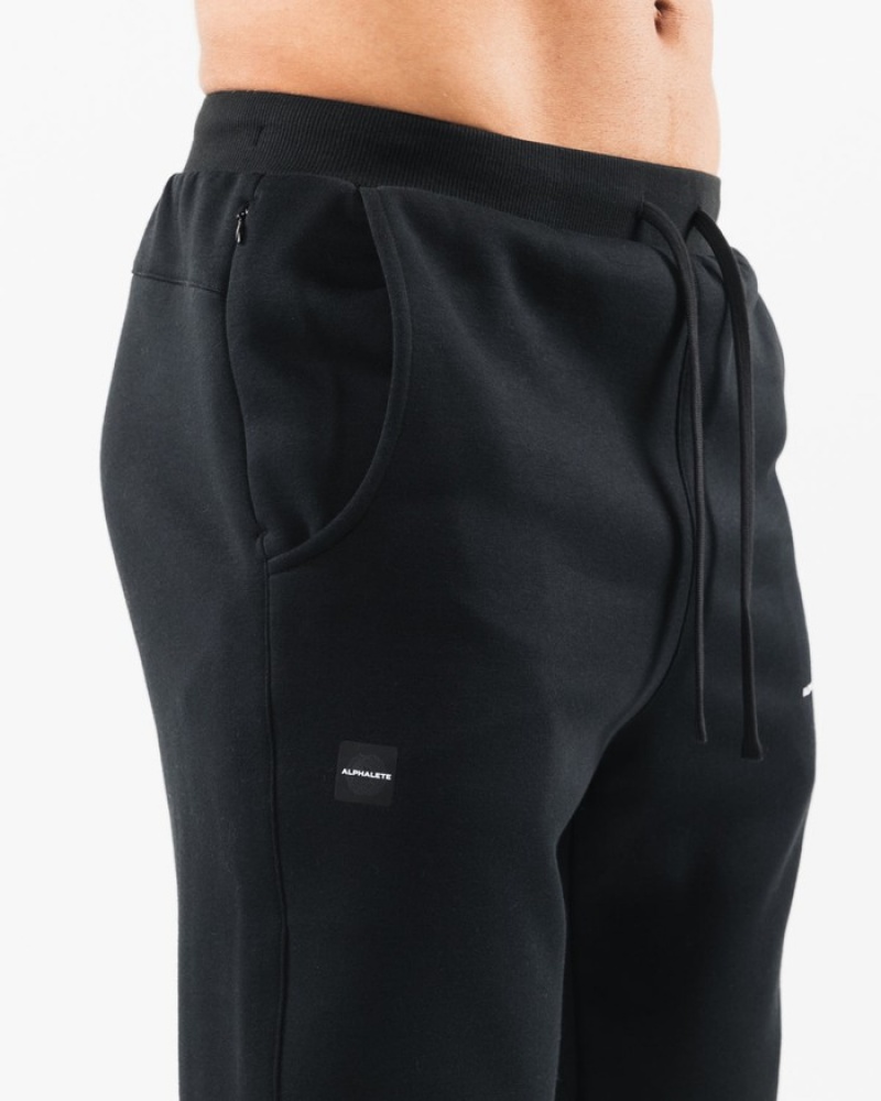 Pantaloni Jogger Barbati Alphalete Academy Club Negrii | 379621-QAC