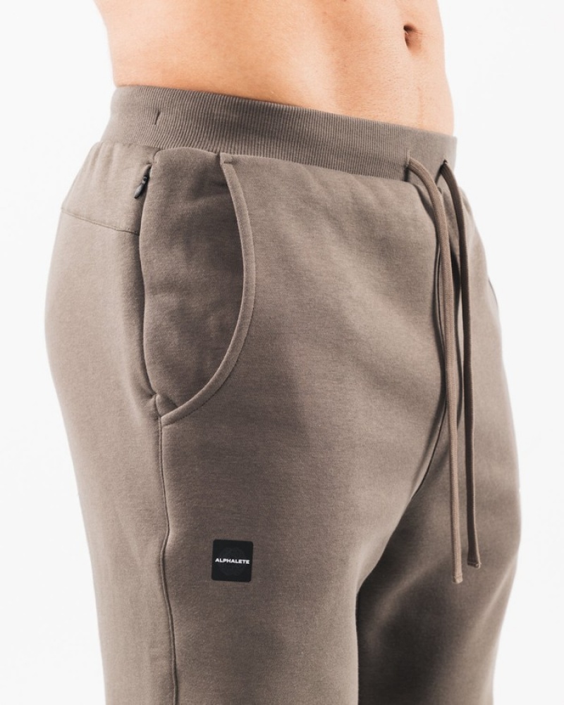 Pantaloni Jogger Barbati Alphalete Academy Club Gri Maro | 753029-OXK