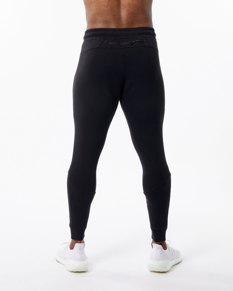 Pantaloni Jogger Barbati Alphalete ELMTS Cuffed Negrii | 674920-VMJ
